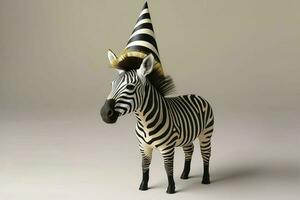 zebra compleanno cappello foto
