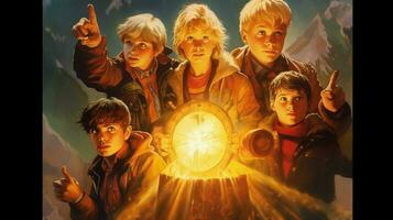 un' manifesto per il film il goonies foto