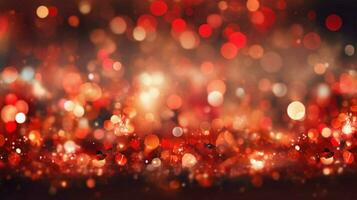 rosso Natale bokeh sfondo illustrazione foto