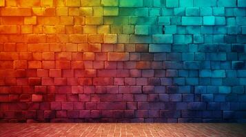 strutturato parete con vivace colore tavolozza foto