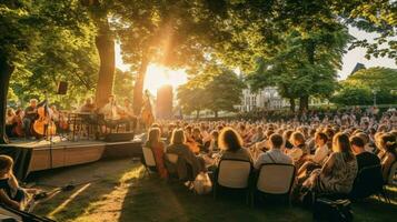 il estate musica Festival prodotta un' vivace Aperto foto