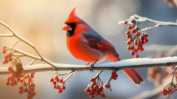 bellissimo uccello fotografia rosso cardinale foto