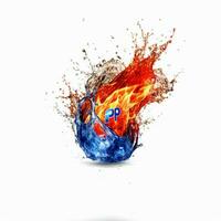 pepsi fuoco con bianca sfondo alto qualità ultra foto