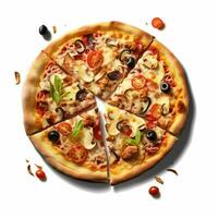 fotorealistico Prodotto tiro cibo fotografia pizz foto