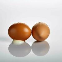 fotorealistico Prodotto tiro cibo fotografia uova foto