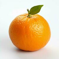 mandarino con bianca sfondo alto qualità ultra foto