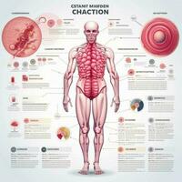 cancro Infografica con trasparente sfondo alto qualità foto