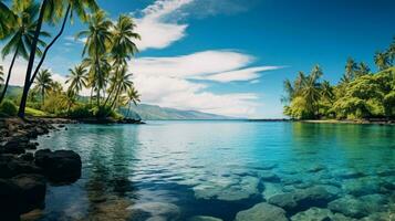 immagine blu oceano Hawaii foto