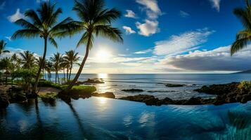 immagine blu oceano Hawaii foto