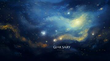 fantasia galassia notte delle stelle sognante colore tavolozza foto