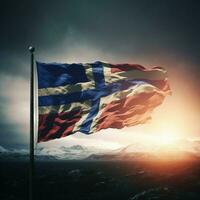 bandiera di Islanda alto qualità 4k ultra foto