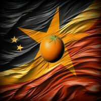 bandiera di arancia gratuito stato alto qualità foto