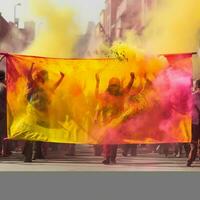 holi banner alto qualità 4k ultra HD hdr foto