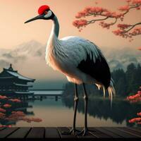 nazionale uccello di Giappone alto qualità 4k ultra HD foto