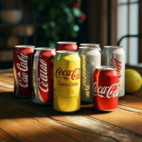 Prodotto scatti di dieta Coca Cola alto qualità 4k ultra foto