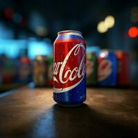 Prodotto scatti di pepsi Coca Cola alto qualità 4k ultr foto