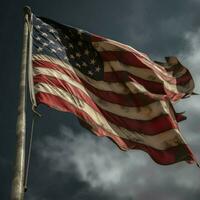 Prodotto scatti di americano bandiera alto qualità 4k foto