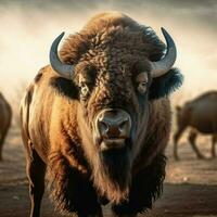 Prodotto scatti di bisonte alto qualità 4k ultra HD foto