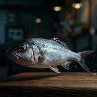 Prodotto scatti di pesce azzurro alto qualità 4k ultra foto