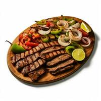 Prodotto scatti di foto di carne asada con no bac