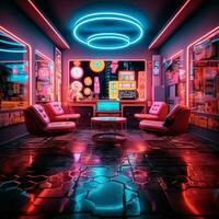 travolgente neon composizioni quello parlare per il anima foto