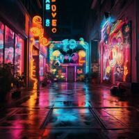 travolgente neon composizioni quello parlare per il anima foto