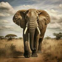 dolce gigante di il africano savana foto