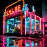 il fascino di neon raggiante fascino foto