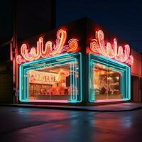 il fascino di neon raggiante fascino foto