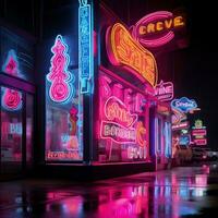 il fascino di neon raggiante fascino foto