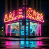 il fascino di neon raggiante fascino foto