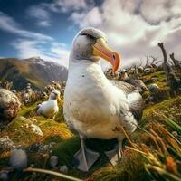 albatro selvaggio vita fotografia hdr 4k foto