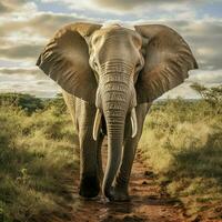 elefante selvaggio vita fotografia hdr 4k foto