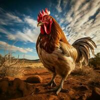 gallina selvaggio vita fotografia hdr 4k foto