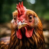 gallina selvaggio vita fotografia hdr 4k foto