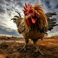 gallina selvaggio vita fotografia hdr 4k foto