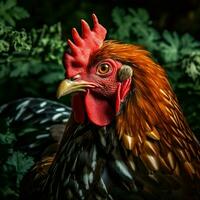 gallina selvaggio vita fotografia hdr 4k foto