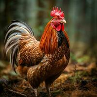 gallina selvaggio vita fotografia hdr 4k foto