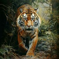 tigre sfondo HD foto