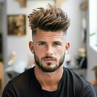 uomo capelli stile foto