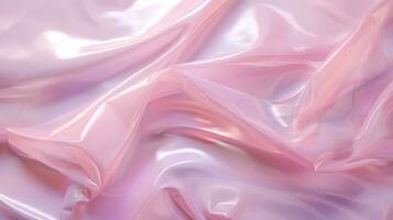 rosa seta tessuto tessile raso astratto sfondo, ai generativo foto