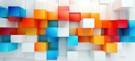 astratto colorato forme geometrico digitale sfondo, ai foto