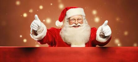 Santa Claus natale Natale promozione vendita copyspace striscione, ai foto