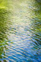 riflessione di il cielo e il acqua nel il fiume foto