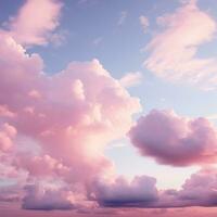 rosa nuvole largo foto