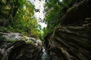 paesaggio Visualizza di wang sila Lang canyon a pua quartiere nan.nan è un' rurale Provincia nel settentrionale Tailandia confinante Laos foto