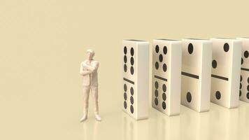 il domino è un' classico tavolo gioco 3d interpretazione foto
