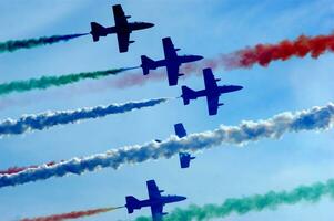 aereo Schermo di il tricolore frecce foto