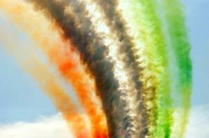 aereo Schermo di il tricolore frecce foto