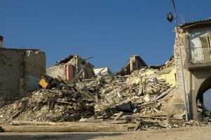 fotografico documentazione di il devastante terremoto nel centrale Italia foto